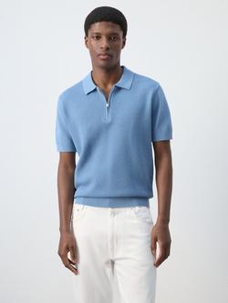 Mango Cotton Polo Shirt, Porcelain, Porcelain