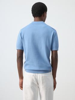 Mango Cotton Polo Shirt, Porcelain - view 2, Porcelain