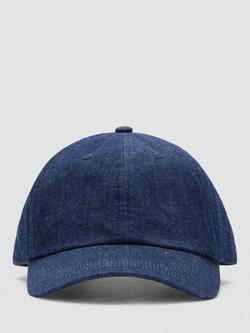 Mango Cotton Baseball Cap, Navy, Navy