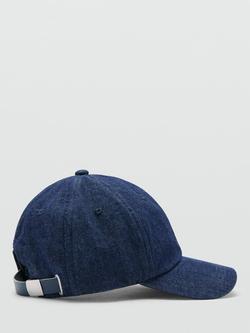 Mango Cotton Baseball Cap, Navy - view 2, Navy