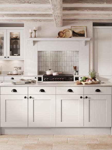 John Lewis Elements Bronte Fitted Kitchen, Harbour