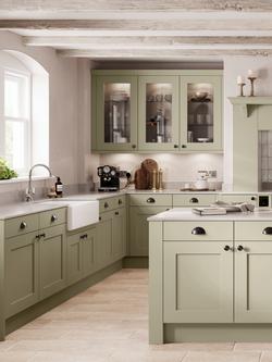 John Lewis Elements Bronte Fitted Kitchen, Sage