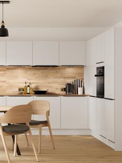 John Lewis Elements Huxley Fitted Kitchen, White Gloss