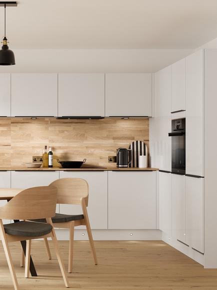 John Lewis Elements Huxley Fitted Kitchen, White Gloss