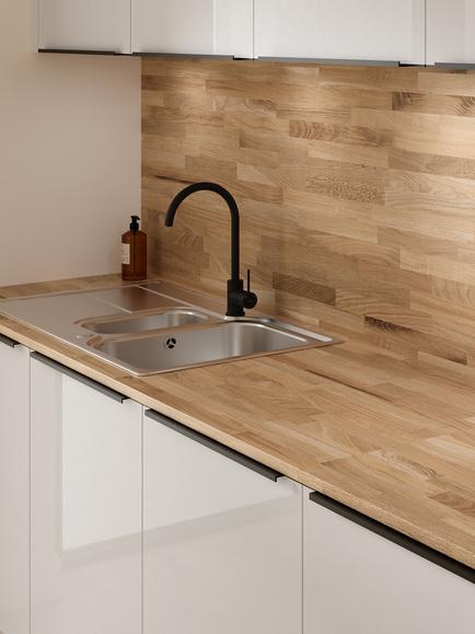 John Lewis Elements Huxley Fitted Kitchen - view 2, White Gloss