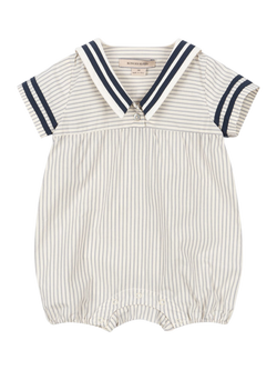 Konges Sløjd Baby Allie Sailor Romper, Bleu Stripe, Bleu Stripe