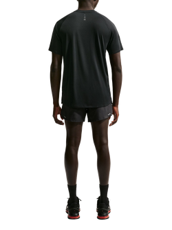 Nike Stride Dri-FIT ADV Short Sleeve Running Top, Black/Silver - view 2, Black/Silver