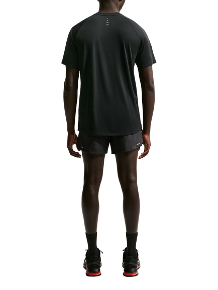 Nike Stride Dri-FIT ADV Short Sleeve Running Top, Black/Silver - view 2, Black/Silver