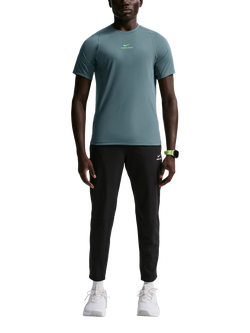 Nike Men's Pro Training Dri Fit Top, Slate/Green Strike, Slate/Green Strike