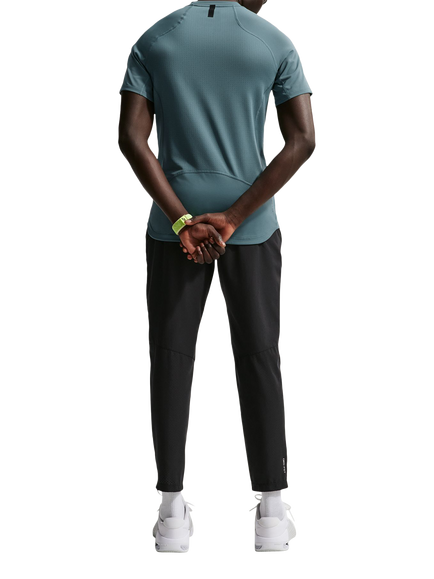 Nike Men's Pro Training Dri Fit Top, Slate/Green Strike - view 2, Slate/Green Strike