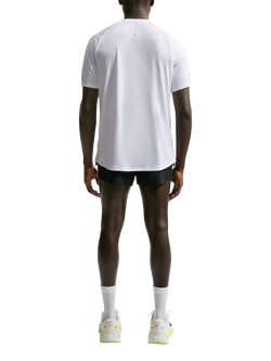 Nike Stride Dri-FIT ADV Short Sleeve Running Top, White/Silver - view 2, White/Silver