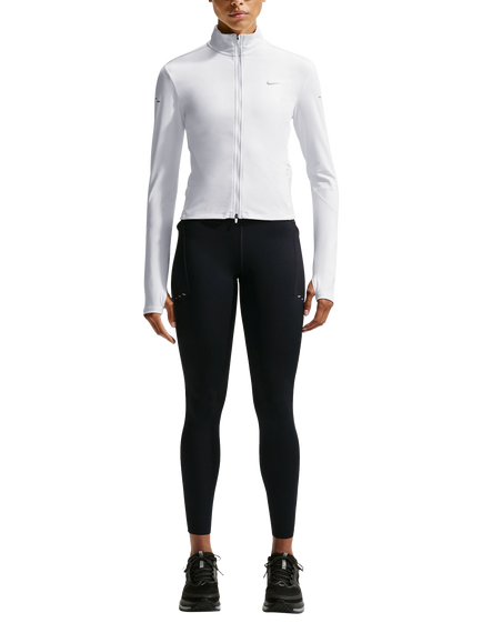 Nike Swift High Waist 7/8 Running Leggings with Pockets, Black/Silver, Black/Silver