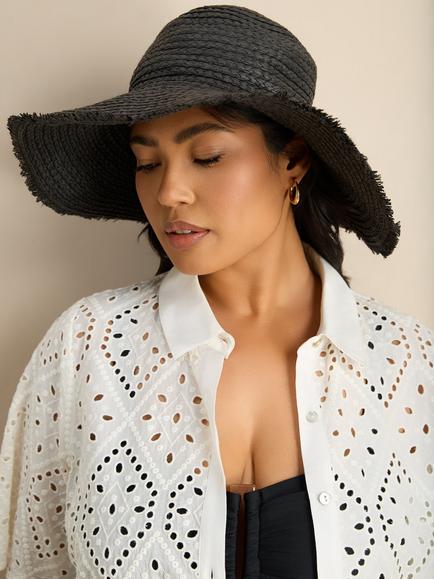 Live Unlimited Curve Broderie Shirt Midi Dress, White - view 2, White