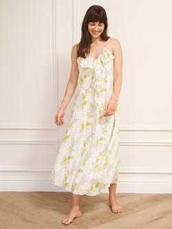 Their Nibs Waterfall Cotton Voile Maxi Night Dress, White - view 2, White