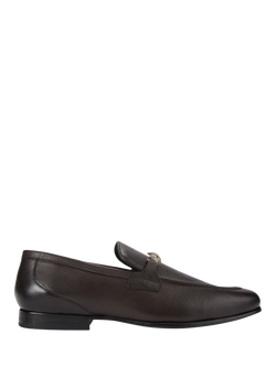 Kurt Geiger London Alton Croc Effect Leather Loafers, Brown, Brown