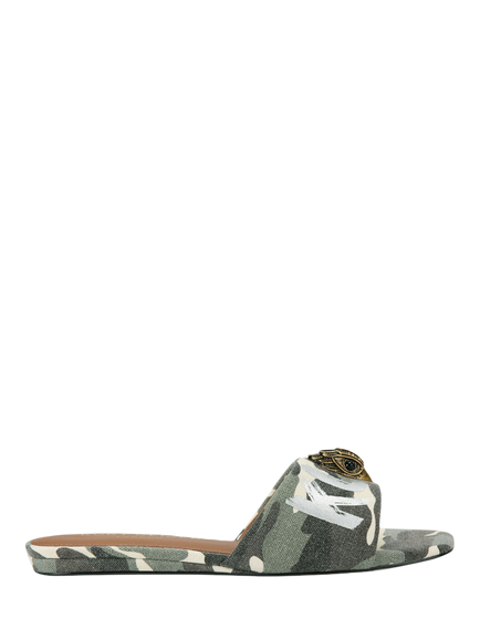 Kurt Geiger London Kensington Sliders, Green, Green
