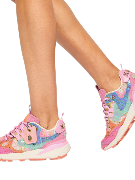 Kurt Geiger London Kurt Runner Trainers, Pink - view 2, Pink