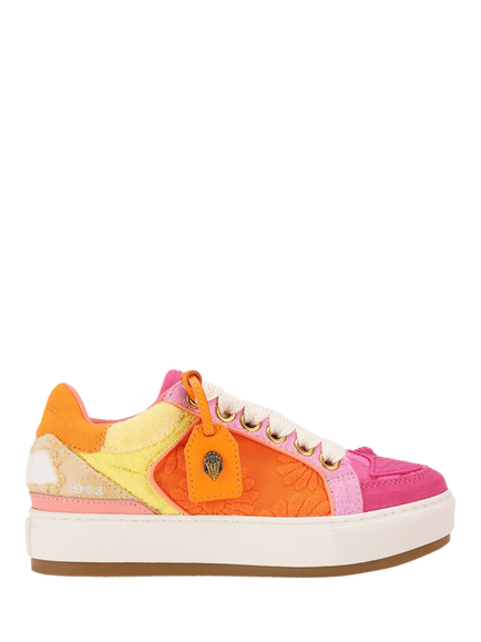 Kurt Geiger London Southbank Tag Fabric Trainers, Multi, Multi