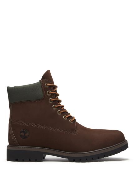 Timberland Heritage 6 Inch Leather Waterproof Ankle Boots, Brown Dark, Brown Dark