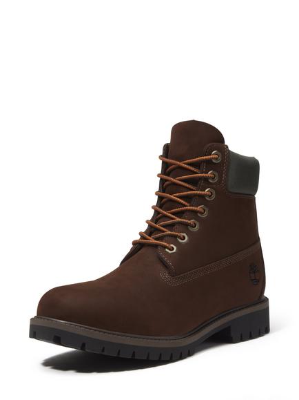 Timberland Heritage 6 Inch Leather Waterproof Ankle Boots, Brown Dark - view 2, Brown Dark