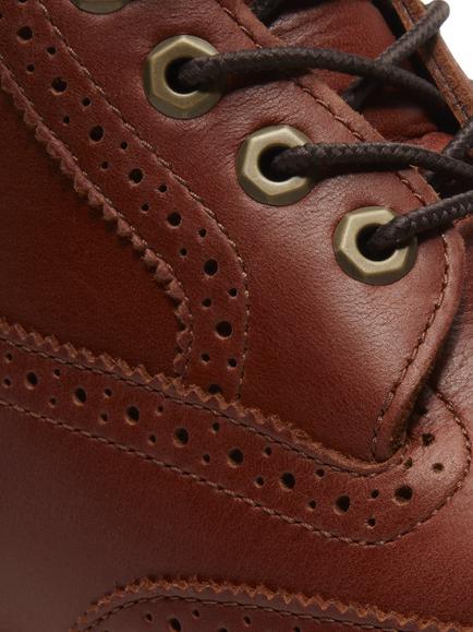 Timberland Brogue 6 Inch Leather Waterproof Ankle Boots, Brown Mid - view 2, Brown Mid
