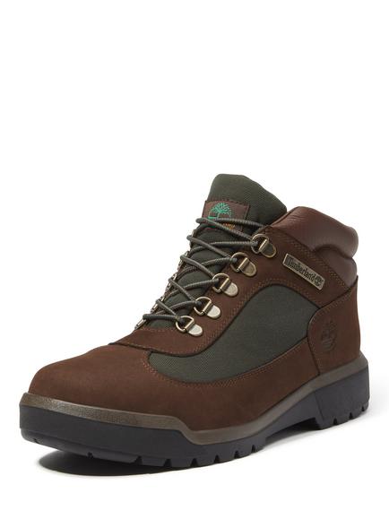 Timberland Field Waterproof Leather Boots, Drk Brn Grn - view 2, Drk Brn Grn