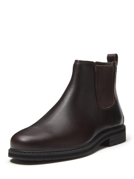 Timberland Weatherbucks Leather Chelsea Boot, Dark Brown - view 2, Drk Brn F Grn