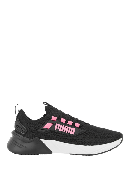 PUMA Youth Retaliate 3 Mesh Running Shoes, Black-strawberry