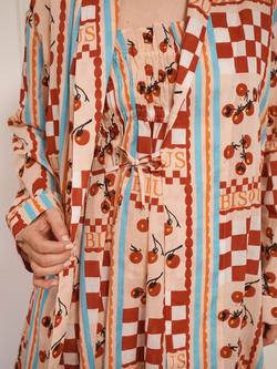 Their Nibs Tomato Kiss Cotton Robe, Pink - view 2, Pink