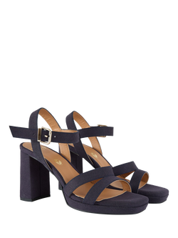 V.GAN Vegan Tulsi Platform Heel Sandals - view 2, Navy