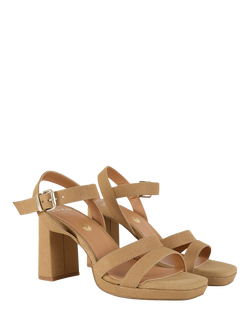 V.GAN Vegan Tulsi Platform Heel Sandals, Taupe - view 2, Taupe