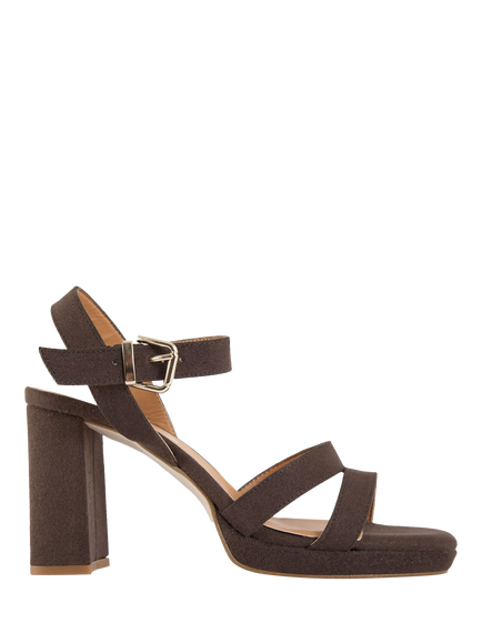 V.GAN Vegan Tulsi Platform Heel Sandals, Brown