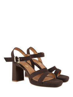 V.GAN Vegan Tulsi Platform Heel Sandals - view 2, Brown