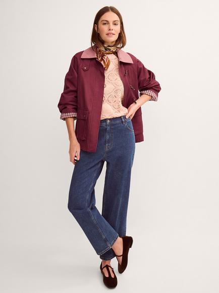 Monsoon Robin Barn Jacket, Berry, Berry