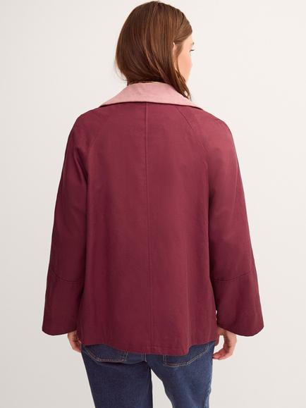 Monsoon Robin Barn Jacket, Berry - view 2, Berry