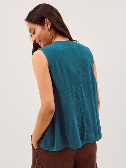 Monsoon Sophia Top, Teal - view 2, Teal