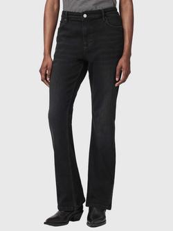 AllSaints Haldan Slim Fit Bootcut Jeans, Washed Black, Washed Black