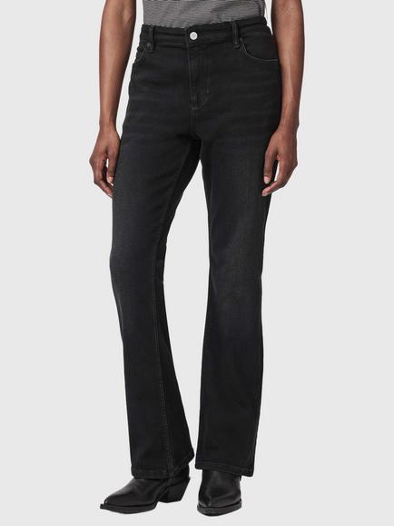 AllSaints Haldan Slim Fit Bootcut Jeans, Washed Black, Washed Black