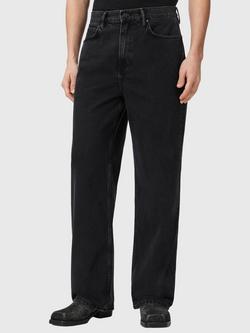 AllSaints Lenny Wide Leg Jeans, Washed Black, Washed Black