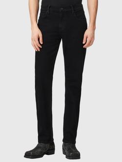 AllSaints Sid Comfort Slim Fit Mid Rise Jeans, Jet Black, Jet Black