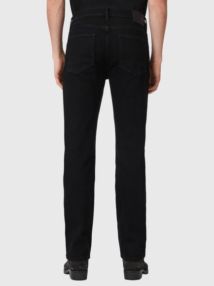 AllSaints Sid Comfort Slim Fit Mid Rise Jeans, Jet Black - view 2, Jet Black