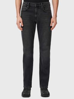 AllSaints Sid Comfort Slim Fit Mid Rise Jeans, Washed Black, Washed Black