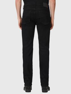 AllSaints Sid Ultra Slim Fit Mid Rise Jeans, Jet Black - view 2, Jet Black