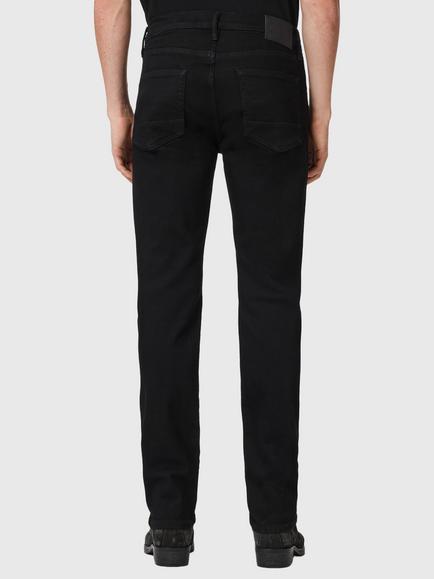 AllSaints Sid Ultra Slim Fit Mid Rise Jeans, Jet Black - view 2, Jet Black