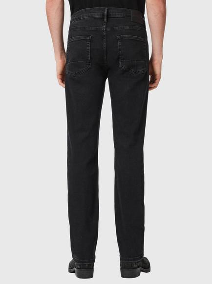 AllSaints Sid Ultra Slim Fit Mid Rise Jeans, Washed Black - view 2, Washed Black