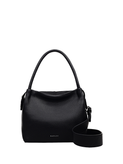 Radley Ivydale Road Leather Grab Bag, Black, Black