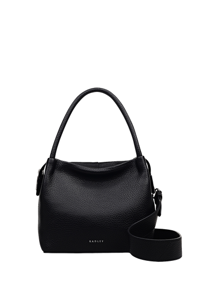 Radley Ivydale Road Leather Grab Bag, Black, Black