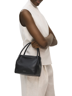 Radley Ivydale Road Leather Grab Bag, Black - view 2, Black