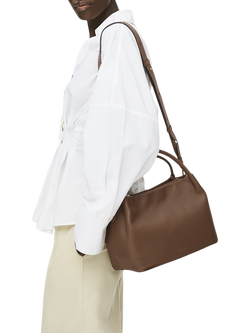 Radley Ivydale Road Leather Grab Bag, Saddle - view 2, Saddle