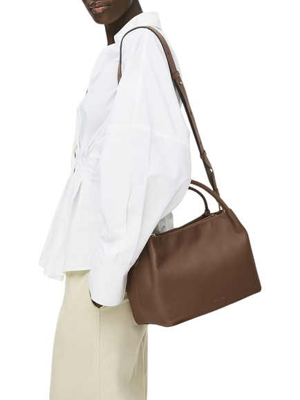 Radley Ivydale Road Leather Grab Bag, Saddle - view 2, Saddle